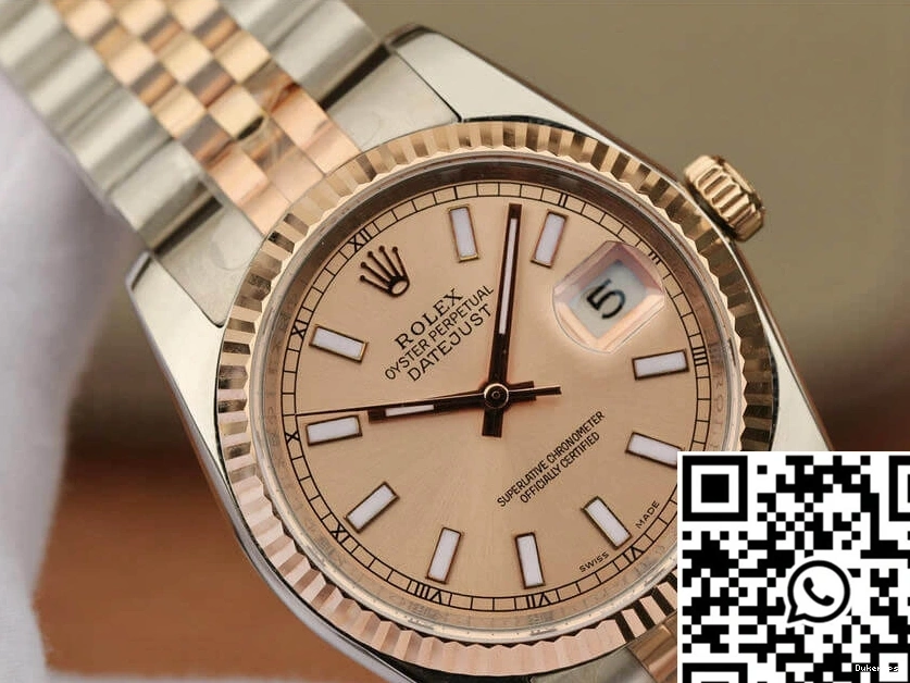 Pink Rose Rolex Dial Gold 116231 GM Factory 36MM Datejust 1217